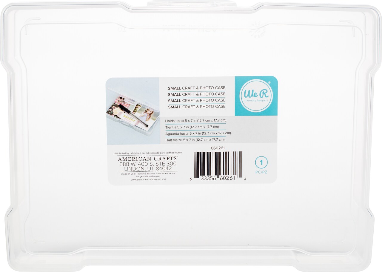 We R Craft & Photo Translucent Plastic Storage-5"X7" Case